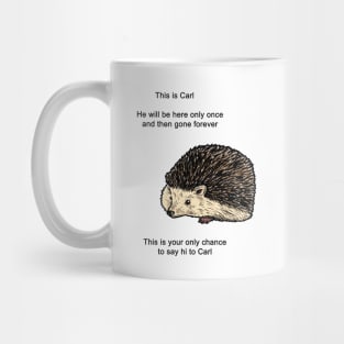 Carl The Hedgehog Meme Mug